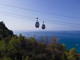 amazing view of the sea and the cable car. Cleopatra beach photo