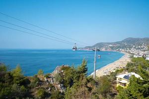 amazing view of the sea and the cable car. Cleopatra beach photo