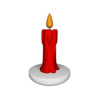 3D Render Candle photo