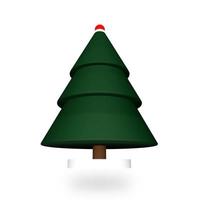 árbol de navidad de renderizado 3d foto