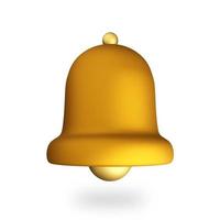 3D Render Yellow Bell photo