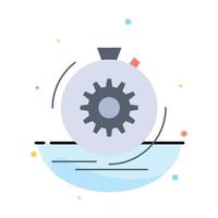 Action fast performance process speed Flat Color Icon Vector