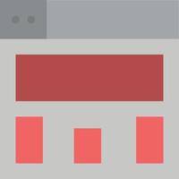 plantilla de banner de icono de vector de icono de color plano de diseño de gráficos