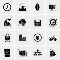 16 Universal Business Icons Vector Creative Icon Illustration to use in web and Mobile Related project