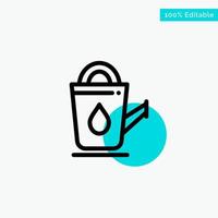 Bath Bathroom Shower Water turquoise highlight circle point Vector icon