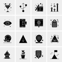 16 Universal Business Icons Vector Creative Icon Illustration to use in web and Mobile Related project