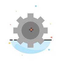 Gear Setting Lab Chemistry Abstract Flat Color Icon Template vector