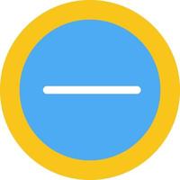 Interface Minus User  Flat Color Icon Vector icon banner Template