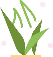 hierba pastos verde primavera color plano icono vector icono banner plantilla
