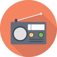 ilustración de vector de radio en un fondo. símbolos de calidad premium. iconos vectoriales para concepto y diseño gráfico.