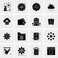 16 Universal Business Icons Vector Creative Icon Illustration to use in web and Mobile Related project