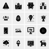 16 Universal Business Icons Vector Creative Icon Illustration to use in web and Mobile Related project