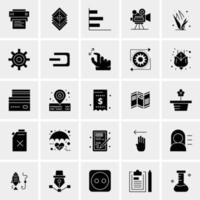 25 iconos de negocios universales vector ilustración de icono creativo para usar en proyectos relacionados con la web y dispositivos móviles