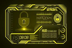 Modern HUD Technology Screen Background vector