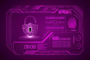 Modern HUD Technology Screen Background vector