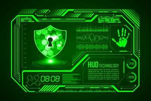 Modern HUD Technology Screen Background vector