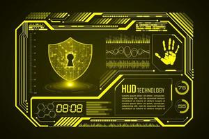 Modern HUD Technology Screen Background vector