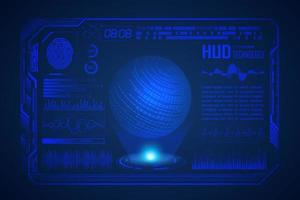 Modern HUD Technology Screen Background vector