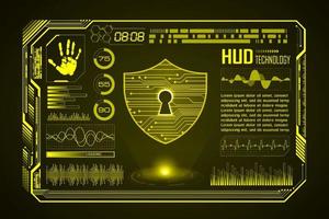 Modern HUD Technology Screen Background vector