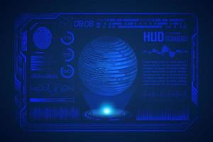 Modern HUD Technology Screen Background vector