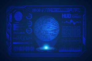 Modern HUD Technology Screen Background vector