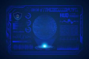 Modern HUD Technology Screen Background vector