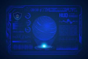 Modern HUD Technology Screen Background vector