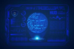 Modern HUD Technology Screen Background vector
