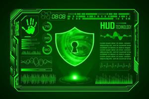 Modern HUD Technology Screen Background vector