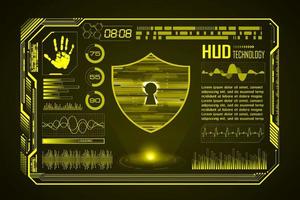 Modern HUD Technology Screen Background vector