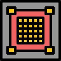 Creative Design Designer Graphic Grid  Flat Color Icon Vector icon banner Template