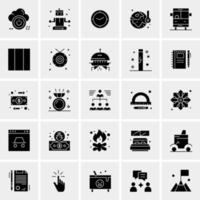 25 iconos de negocios universales vector ilustración de icono creativo para usar en proyectos relacionados con la web y dispositivos móviles