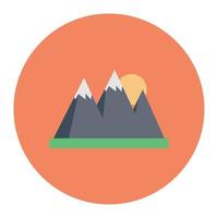 mountains vector illustration on a background.Premium quality symbols.vector icons for concept and graphic design.