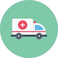 ilustración vectorial de ambulancia en un fondo. símbolos de calidad premium. iconos vectoriales para concepto y diseño gráfico. vector