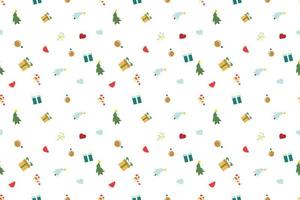 Pattern christmas accessories vector