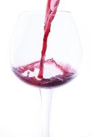 wine poured into a glass photo