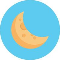 ilustración de vector de luna en un fondo. símbolos de calidad premium. iconos vectoriales para concepto y diseño gráfico.