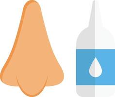 nose drops vector illustration on a background.Premium quality symbols.vector icons for concept and graphic design.