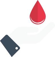 ilustración vectorial de donación de sangre en un fondo. símbolos de calidad premium. iconos vectoriales para concepto y diseño gráfico. vector