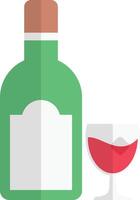 ilustración de vector de vino en un fondo. símbolos de calidad premium. iconos vectoriales para concepto y diseño gráfico.