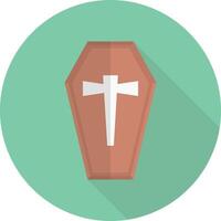 coffin vector illustration on a background.Premium quality symbols.vector icons for concept and graphic design.