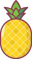 pineapple vector illustration on a background.Premium quality symbols.vector icons for concept and graphic design.