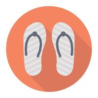 Ilustración de vector de zapatilla en un fondo. Símbolos de calidad premium. Iconos vectoriales para concepto y diseño gráfico.