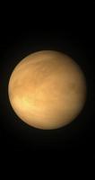 3D-Rendering des Planeten Venus, der sich um seine Achse dreht video