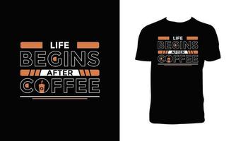 Creative Coffee T Shirt Design vector
