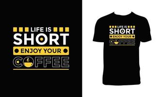 Creative Coffee T Shirt Design vector