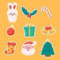 vector set of Christmas stickers