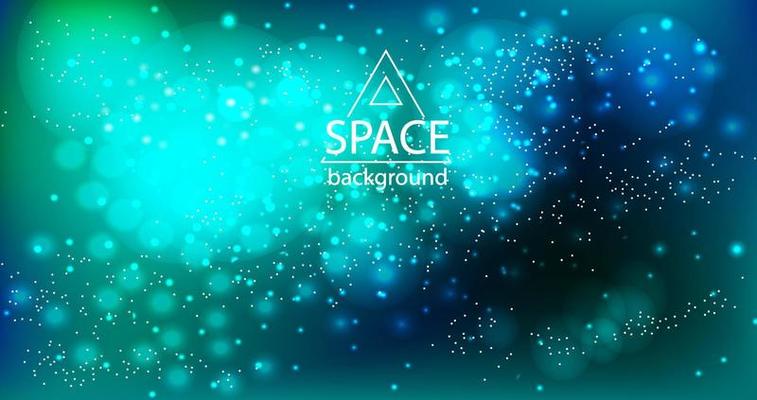 Abstract space galaxy background with cosmic light and stars