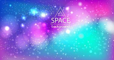 Abstract space galaxy background with cosmic light and stars vector