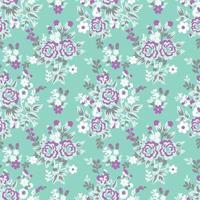 Beautiful watercolor flowers patterns on colorful background. pattern design vector